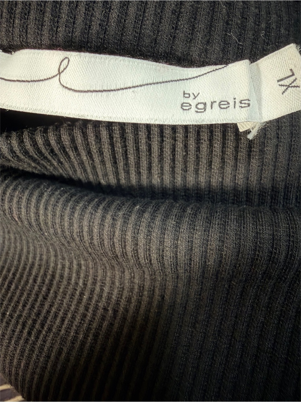 egreis Black Asymmetrical Women's Skirt - Picture 3 of 5